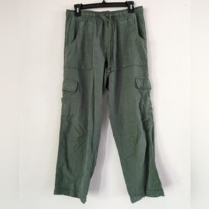 Sanctuary Anthropologie Green Drawstring Cargo Pants